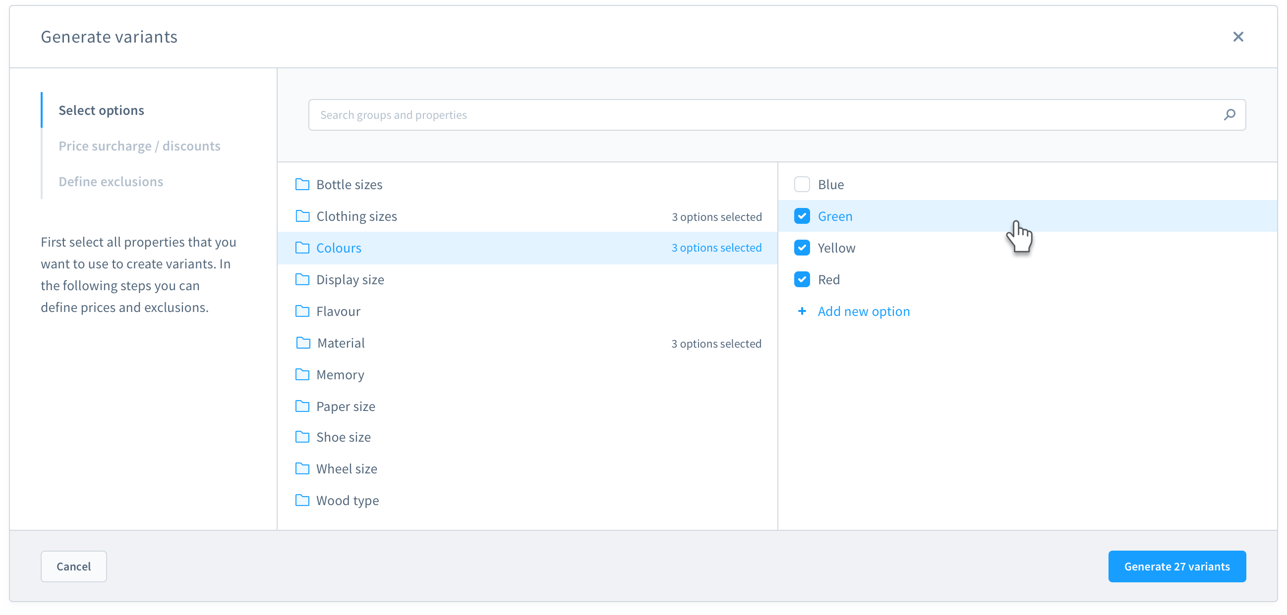 Shopware Variant Generator